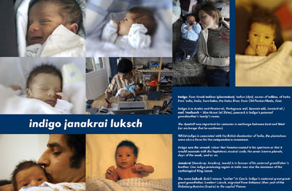 mukul and manu's newborn Indigo